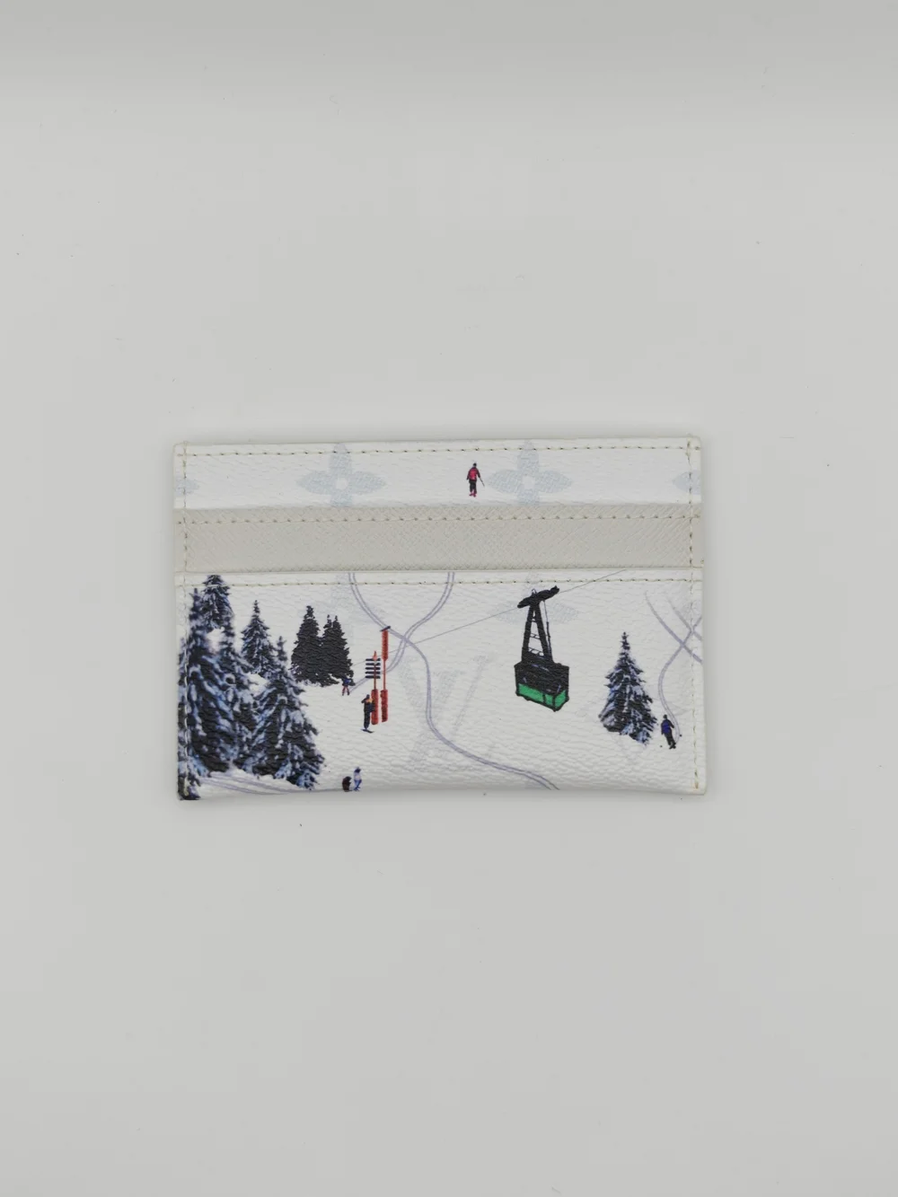 Louis Vuitton White Ski Double Cardholder - Picture 1 of 4